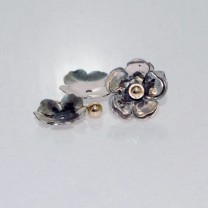 Oorstekers zilver goud combinatie 4